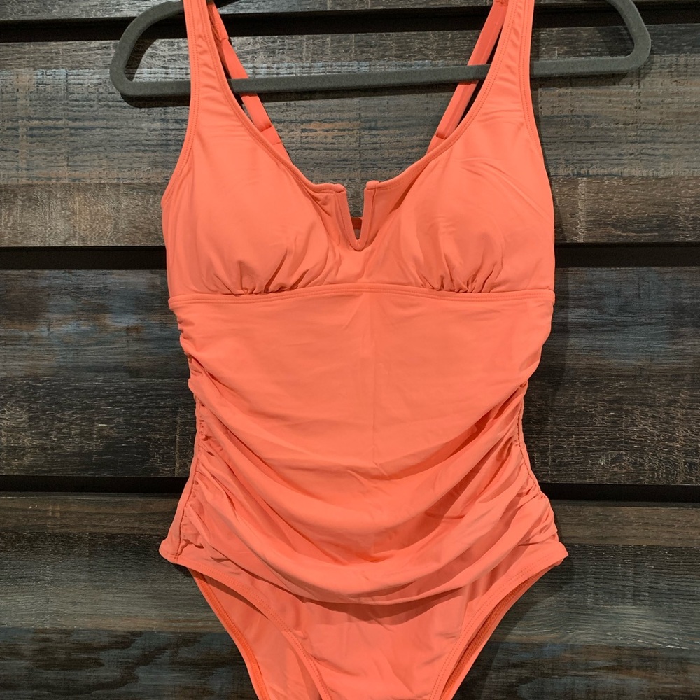 Anne Cole Coral One-Piece Swimsuit
